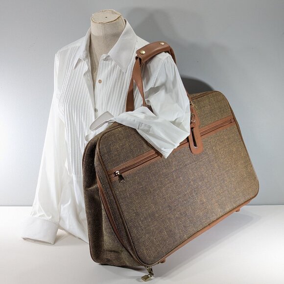 Samsonite Tweed Special Collection soft sided luggage suitcase, overnight bag - Picture 1 of 16